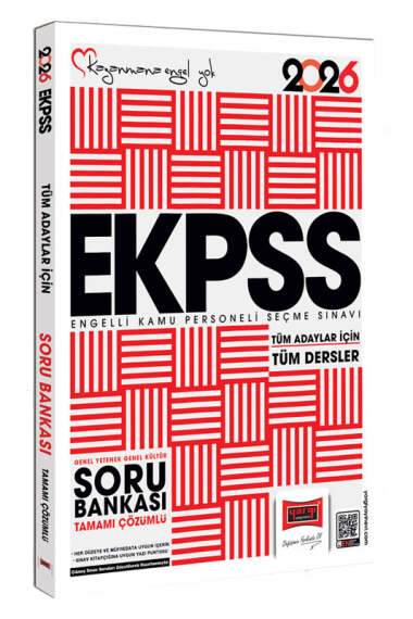 Yargı Yayınları 2026 Tüm Adaylar İçin EKPSS GK-GY Tüm Dersler Tamamı Çözümlü Soru Bankası - 1