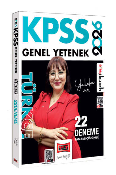 Yargı Yayınları 2026 KPSS Genel Yetenek Tamamı Çözümlü Türkçe 22 Deneme (Yelda Ünal) - 1