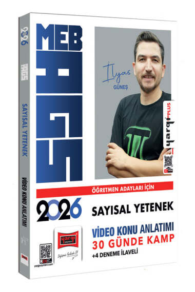 Yargı Yayınları 2026 MEB-AGS Öğretmen Adayları İçin Sayısal Yetenek 30 Günde Kamp Kitabı (İlyas Güneş) - 1