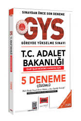 Yargı Yayınları 2025 T.C Adalet Bakanlığı İdari İşler Müdürü Kadrosu İçin Çözümlü 5 Deneme - Yargı Yayınları