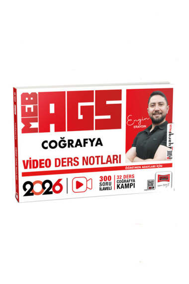 Yargı Yayınları 2026 MEB-AGS Öğretmen Adayları İçin Coğrafya Video Ders Notları (Engin Eraydın) - 1