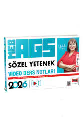Yargı Yayınları 2026 MEB-AGS Öğretmen Adayları İçin Sözel Yetenek Video Ders Notları (Yelda Ünal) - Yargı Yayınları