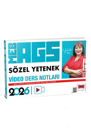 Yargı Yayınları 2026 MEB-AGS Öğretmen Adayları İçin Sözel Yetenek Video Ders Notları (Yelda Ünal) - 1
