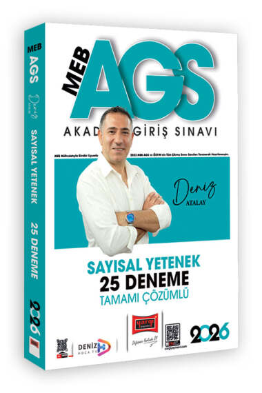 Yargı Yayınları 2026 MEB-AGS Sayısal Yetenek Tamamı Çözümlü 25 Deneme (Deniz Atalay) - 1