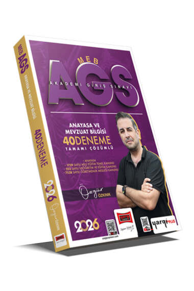 Yargı Yayınları 2026 MEB-AGS Anayasa ve Mevzuat Bilgisi Tamamı Çözümlü 40 Deneme - 1