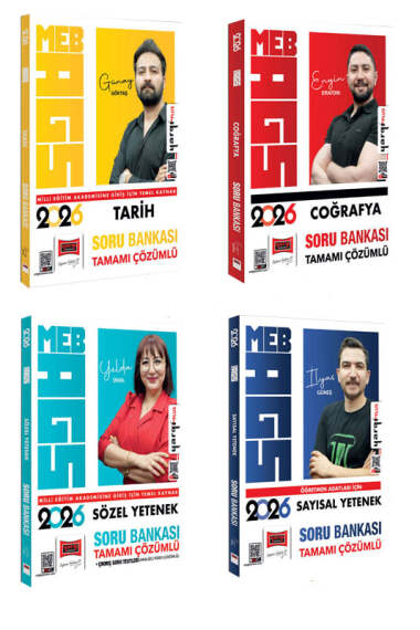 Yargı Yayınları 2026 MEB-AGS Tüm Dersler Soru Bankası Seti (4 Kitap) - 1