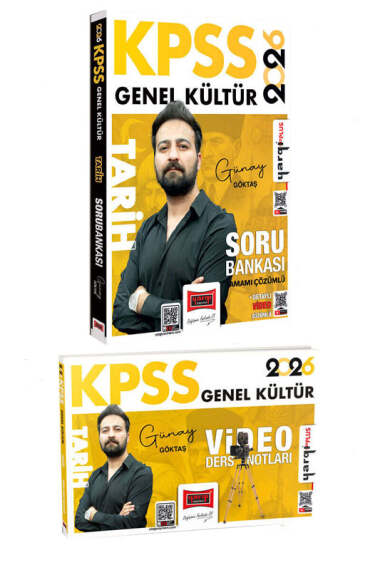 Yargı Yayınları 2026 KPSS Genel Kültür Tarih Soru Bankası ve Video Ders Notları Seti (Günay Göktaş) - 1