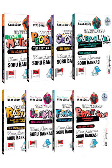 Yargı Yayınları Tüm Adaylar İçin Taktiklerle Serisi Konu Anlatımlı Soru Bankası Seti (İlyas Güneş) - 1