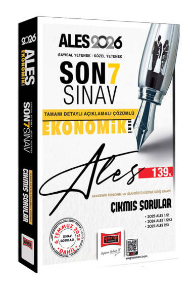 Yargı Yayınları 2026 ALES Sayısal-Sözel Yetenek Son 7 Sınav Çıkmış Sorular (Ekonomik Baskı) - 1