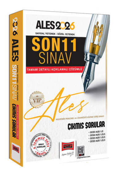 Yargı Yayınları 2026 ALES VİP Sayısal-Sözel Yetenek Son 11 Sınav Çıkmış Sorular (6 Temmuz Dahil) - 1