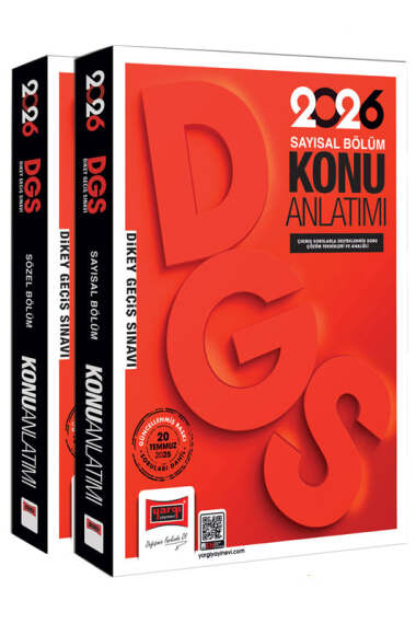 Yargı Yayınları 2026 DGS Sayısal-Sözel Yetenek Konu Anlatımlı Modüler Set (2 Cilt) - 1