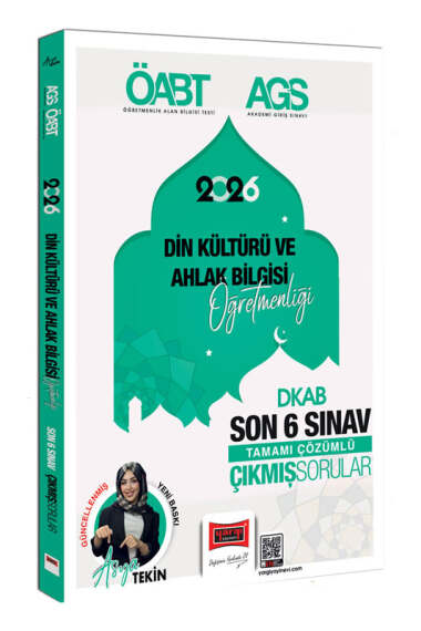 Yargı Yayınları 2026 MEB-AGS ÖABT Din Kültürü ve Ahlak Bilgisi Öğretmenliği Son 6 Sınav Çıkmış Sorular (Asya Tekin) - 1