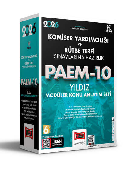 Yargı Yayınları 2026 PAEM Komiser Yardımcılığı ve Rütbe Terfi Sınavlarına Hazırlık Yıldız Modüler Konu Anlatım Seti - 1