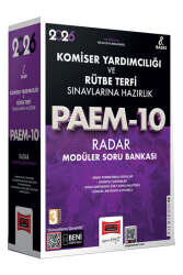 Yargı Yayınları 2026 PAEM Komiser Yardımcılığı ve Rütbe Terfi Sınavlarına Hazırlık Radar Modüler Soru Bankası - Yargı Yayınları