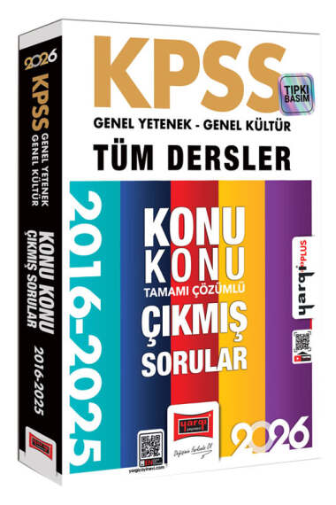 Yargı Yayınları 2026 KPSS GK-GY Tüm Dersler Tamamı Çözümlü 10 Yıl Çıkmış Sorular (2016-2025) - 1