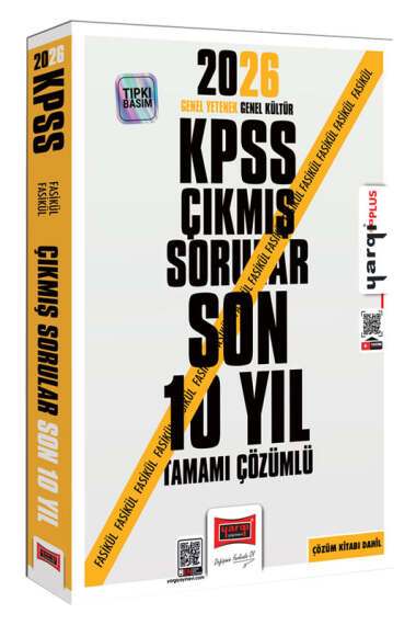 Yargı Yayınları 2026 KPSS GK-GY Tüm Dersler Tamamı Çözümlü Son 10 Yıl Çıkmış Sorular - 1