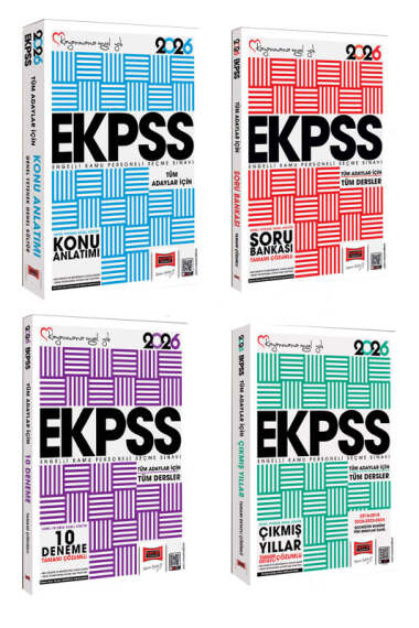 Yargı Yayınları 2026 EKPSS GK-GY Tüm Dersler Konu-Soru-Deneme-Çıkmış Sorular Kazandıran Full Set (4 Kitap) - 1