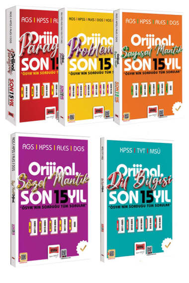 Yargı Yayınları 2026 KPSS AGS ALES DGS Orijinal Serisi Çıkmış Sorular Seti (5 Kitap) - 1
