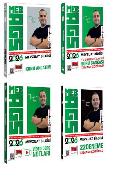Yargı Yayınları 2026 MEB-AGS Mevzuat Bilgisi Konu-Soru-Video-Deneme Seti (4 Kitap) - 1