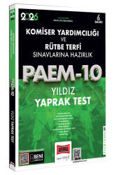 Yargı Yayınları 2026 PAEM Komiser Yardımcılığı ve Rütbe Terfi Sınavlarına Hazırlık Yıldız Yaprak Test - Yargı Yayınları