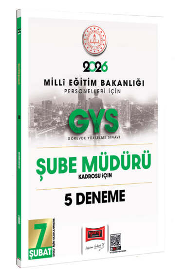Yargı Yayınları 2026 MEB Personelleri İçin GYS Şube Müdürü Kadrosu İçin 5 Deneme - 1