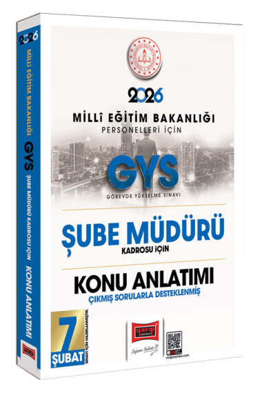 Yargı Yayınları 2026 MEB Personelleri İçin GYS Şube Müdürü Kadrosu İçin Çıkmış Sorularla Desteklenmiş Konu Anlatımı - 1