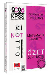 Yargı Yayınları 2026 KPSS Ortaöğretim Ön Lisans Motto Serisi Matematik-Geometri Özet Ders Notu - Yargı Yayınları