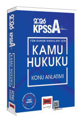Yargı Yayınları 2026 KPSS-A Grubu Tüm Kurum Sınavları İçin Kamu Hukuku Konu Anlatımı - Yargı Yayınları