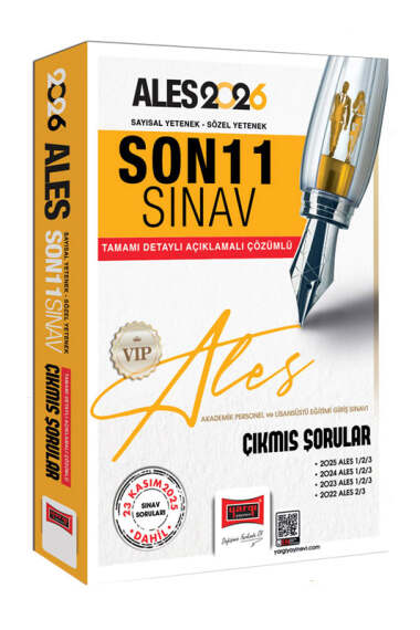 Yargı Yayınları 2026 ALES Sayısal-Sözel Yetenek Son 11 Sınav Çıkmış Sorular (23 Kasım 2025) - 1