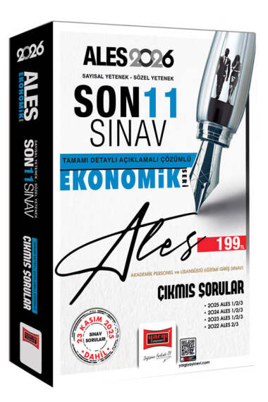 Yargı Yayınları 2026 ALES Sayısal-Sözel Yetenek Son 11 Sınav Çıkmış Sorular (Ekonomik Seri) - 1