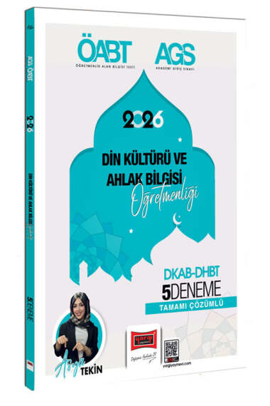 Yargı Yayınları 2026 ÖABT MEB-AGS DKAB-DHBT Din Kültürü ve Ahlak Bilgisi Öğretmenliği Tamamı Çözümlü 5 Deneme - 1