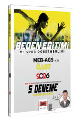 Yargı Yayınları 2026 ÖABT MEB-AGS Beden Eğitimi ve Spor Öğretmenliği Tamamı Çözümlü 5 Deneme - Yargı Yayınları