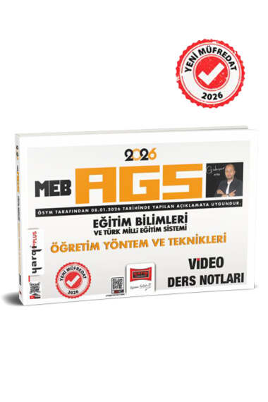 Yargı Yayınları 2026 MEB-AGS Eğitim Bilimleri ve Türk Milli Eğitim Sistemi Öğretim Yöntem ve Teknikleri Video Ders Notları - 1