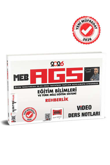 Yargı Yayınları 2026 MEB-AGS Eğitim Bilimleri ve Türk Milli Eğitim Sistemi Rehberlik Video Ders Notları - 1