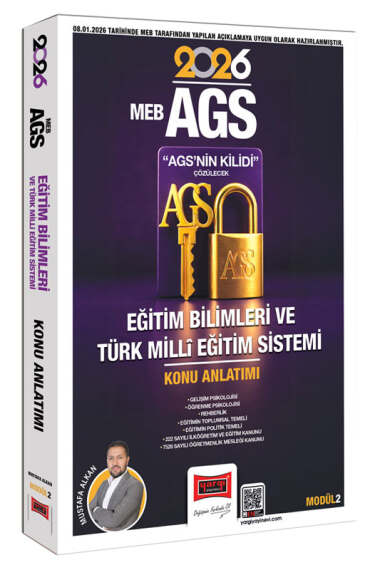 Yargı Yayınları 2026 MEB-AGS Kilidi Eğitim Bilimleri ve Türk Milli Eğitim Sistemi Konu Anlatımı Modül 2 - 1