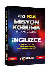 Yediiklim Yayınları 2022 Polis Misyon Koruma Sınavlarına Hazırlık İngilizce Konu Anlatımı - Yediiklim Yayınları