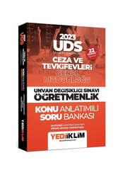 Yediiklim Yayınları 2023 UDS Adalet Bakanlığı Ceza ve Tevkifevleri Genel Müdürlüğü Unvan Değişikliği Sınavı Öğretmenlik Konu Anlatımlı Soru Bankası - Yediiklim Yayınları