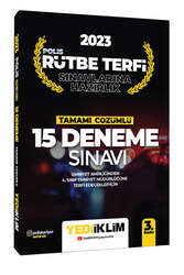 Yediiklim Yayınları 2023 Polis Rütbe Terfi Sınavlarına Hazırlık Tamamı Çözümlü 15 Deneme Sınavı - Yediiklim Yayınları