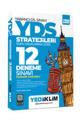 Yediiklim Yayınları YDS-YÖKDİL Stratejileri Soru Gruplarına Göre Tamamı Çözümlü 12 Deneme Sınavı - Yediiklim Yayınları