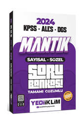Yediiklim Yayınları 2024 KPSS-ALES-DGS Mantık Sayısal Sözel Tamamı Çözümlü Soru Bankası - Yediiklim Yayınları