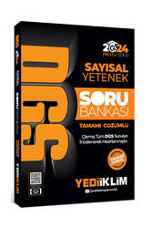 Yediiklim Yayınları 2024 DGS Sayısal Yetenek Tamamı Çözümlü Soru Bankası - Yediiklim Yayınları