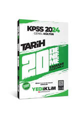 Yediiklim Yayınları 2024 KPSS Genel Kültür Tarih Tamamı Çözümlü 20 Deneme - Yediiklim Yayınları