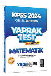 Yediiklim Yayınları 2024 KPSS Genel Yetenek Matematik Çek Kopart Yaprak Test - Yediiklim Yayınları