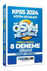 Yediiklim Yayınları 2024 Kpss Ösym Ne Sorar Eğitim Bilimleri Tamamı Çözümlü 8 Fasikül Deneme - Yediiklim Yayınları