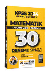 Yediiklim Yayınları 2024 Kpss Matematik Tamamı Video Çözümlü 30 Deneme - Yediiklim Yayınları