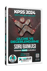 Yediiklim Yayınları 2024 Eğitim Bilimleri Atölye Serisi Ölçme Ve Değerlendirme Tamamı Video Çözümlü Soru Bankası - Yediiklim Yayınları