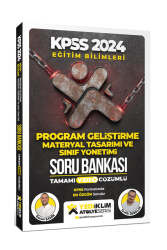 Yediiklim Yayınları 2024 Eğitim Bilimleri Atölye Serisi Program Geliştirme, Materyal Tasarım Ve Sınıf Yönetimi Tamamı Video Çözümlü Soru Bankası - Yediiklim Yayınları