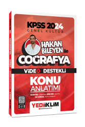 Yediiklim Yayınları 2024 Kpss Hakan Bileyen ile Coğrafya Video Destekli Konu Anlatımı - Yediiklim Yayınları