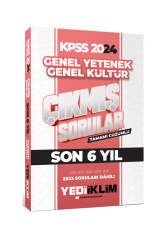 Yediiklim Yayınları 2024 KPSS Lisans Genel Yetenek Genel Kültür Son 6 Yıl Tamamı Çözümlü Çıkmış Sorular - Yediiklim Yayınları