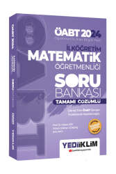 Yediiklim Yayınları 2024 ÖABT İlköğretim Matematik Öğretmenliği Tamamı Çözümlü Soru Bankası - Yediiklim Yayınları